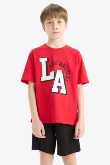 Boy Printed T-Shirt Shorts 2 Piece Set