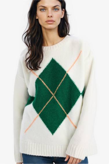 Oversize Fit Basic Crew Neck Knitwear Pullover