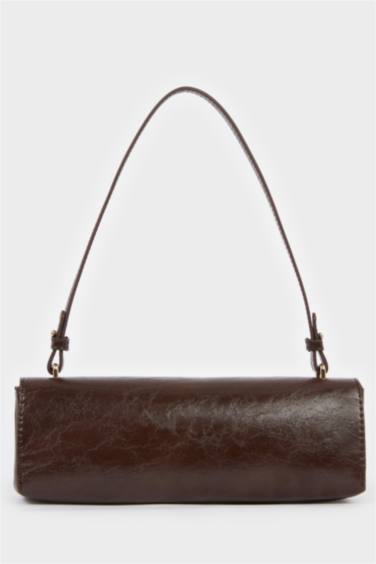 Kadın Suni Deri Baget Çanta - Görsel 5