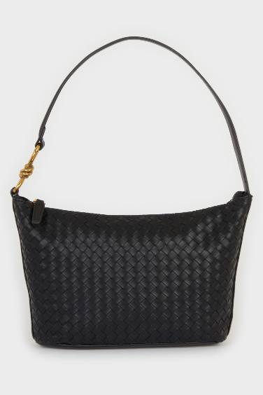 Faux Leather Crossbody Bag