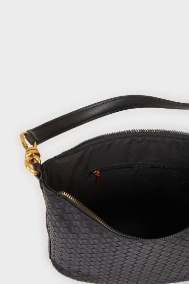 Faux Leather Crossbody Bag