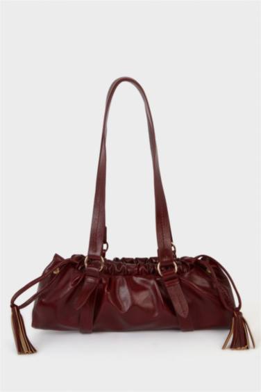 Suni Deri Çapraz Çanta