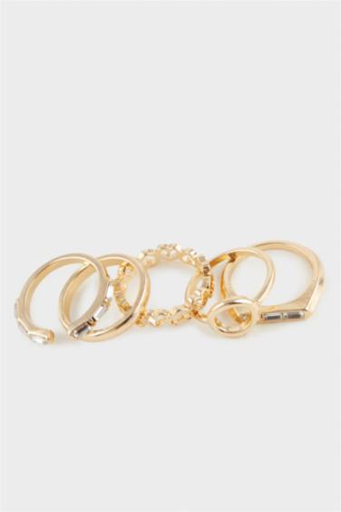 محبس نسائي ذهبي - 5 قطع