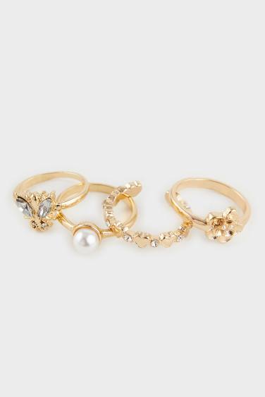 Woman 4 Piece Gold Ring