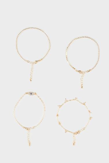 سوار نسائي ذهبي - 4 قطع