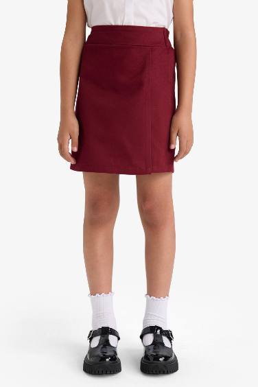 Girl Elastic Waist Gabardine Skort