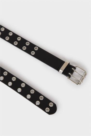 Женский джинсовый пояс с квадратной пряжкой из искусственной кожи