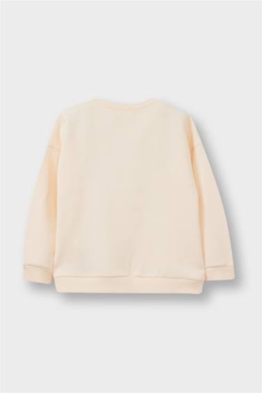 2 piece Regular Fit Flower Crew Neck Sweatshirt