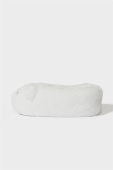 Kız Çocuk Ayı Temalı Düz Taban Panduf