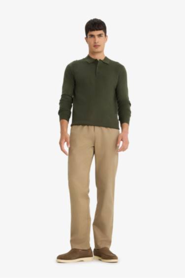 بلوفر تريكو قصة عادية بياقة بولو