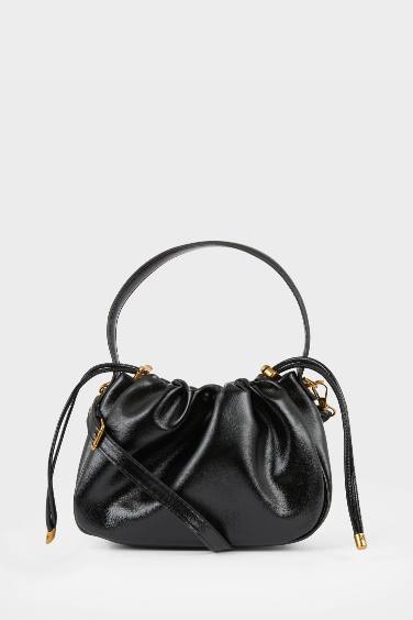 Faux Leather Crossbody Bag