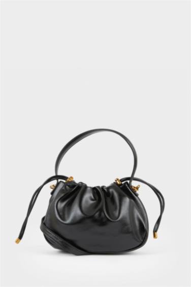 Faux Leather Crossbody Bag