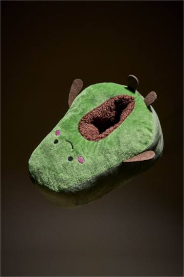 Woman Avocado Themed Flat Sole Home Boots