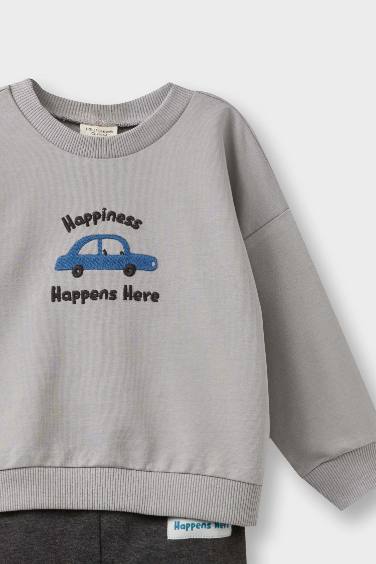 سيت بيبي ولادي سويت شيرت وبنطرون بجامة - قطعتين