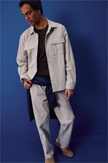 Regular Fit Corduroy Long Sleeve Shirt