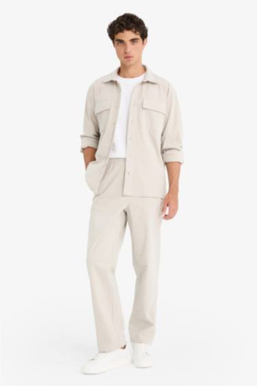 Regular Fit Corduroy Long Sleeve Shirt