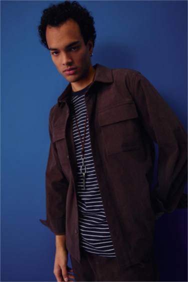 Regular Fit Corduroy Long Sleeve Shirt