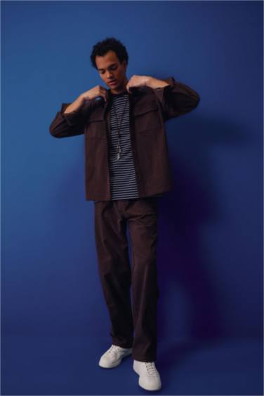 Regular Fit Corduroy Long Sleeve Shirt