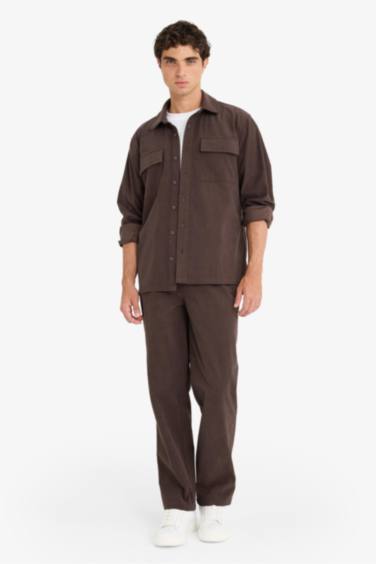 Regular Fit Corduroy Long Sleeve Shirt