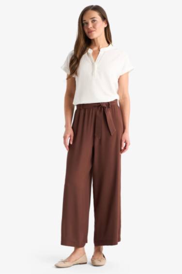 Regular Fit Flam Cotton Short Sleeve Blouse