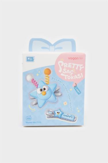 مشبك شعر بناتي على شكل نجمة - قطعتين