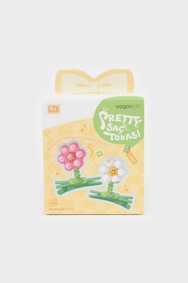 مشبك شعر بناتي فلورال - قطعتين