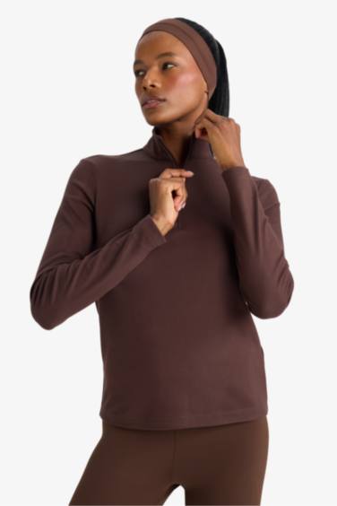 سويت شيرت رياضي قصة عادية بياخة عالية من DeFactoFit