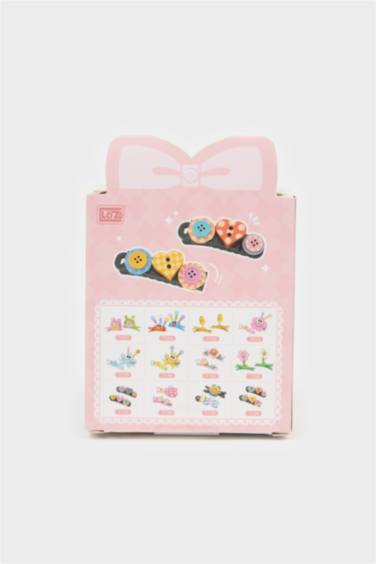 مشبك شعر بناتي على شكل قلب - قطعتين