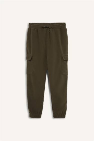 بنطلون سويت بانتس كارجو قطيفة قصة عادية بجيب