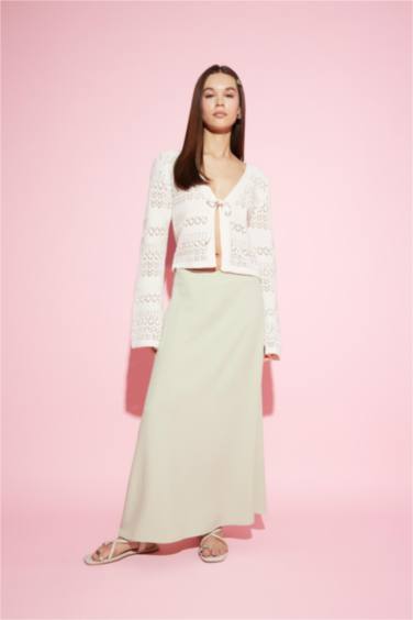 جاكيت تريكو كروشيه قصة عادية بياخة V