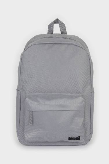 شنطة ظهر مدرسه رمادي للجنسين