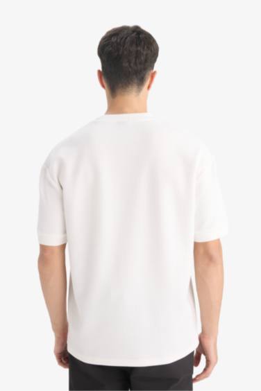 T-shirt oversize à col rond et manches courtes