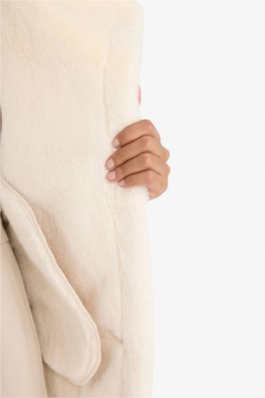 Waterproof Oversize Fit Faux Fur Lined Faux Leather Jacket