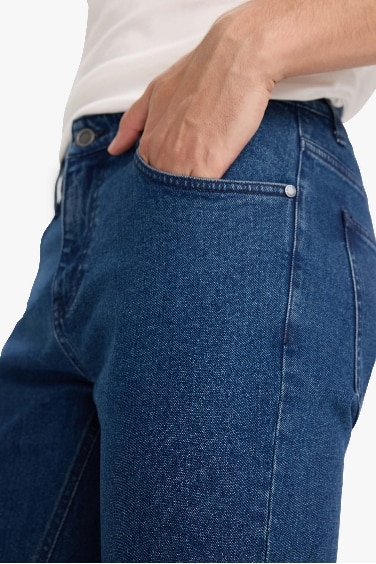 серджио - қалыпты пішім деним тұрақты етек Шалбар