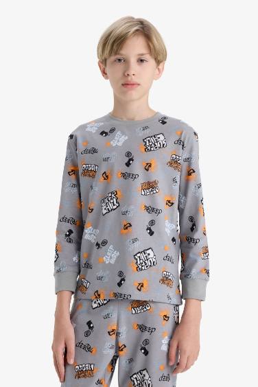 سيت بجامة ولادي قصة عادية ردن طويل - قطعتين