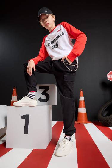 Boy Crew Neck Printed Long Sleeve T-Shirt