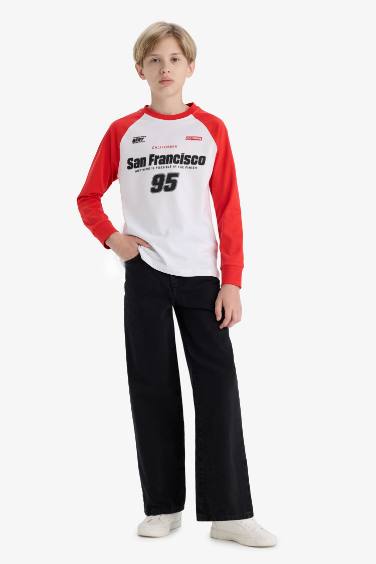 Boy Crew Neck Printed Long Sleeve T-Shirt