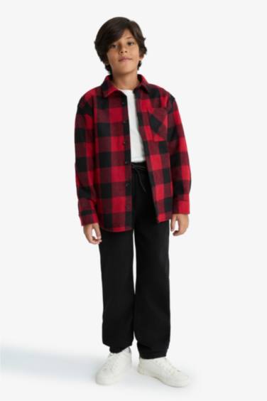 Erkek Çocuk Standart Paça Pelüş Astar Jogger Pantolon