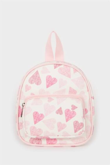 Kız Çocuk Kalp Desenli Sırt Çantası