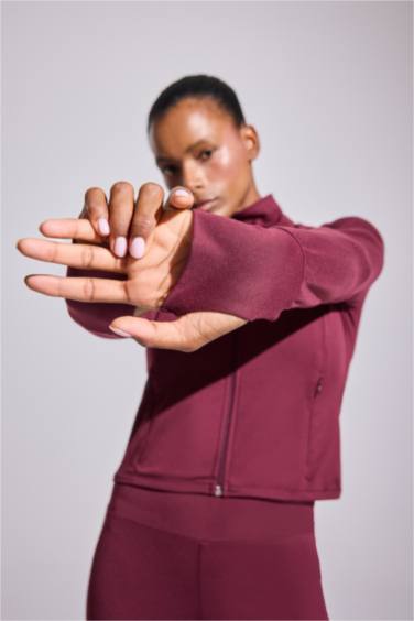 Slim Fit High Neck Soft Hairy Inside Cardigan