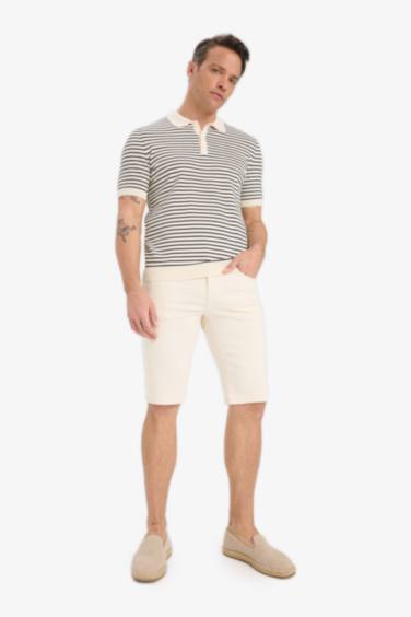 Standard Fit Polo Collar Knitwear Polo T-Shirt