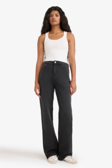 релакс пішімі деним тұрақты етек Шалбар