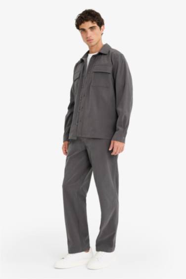 Wide Leg Corduroy Trousers