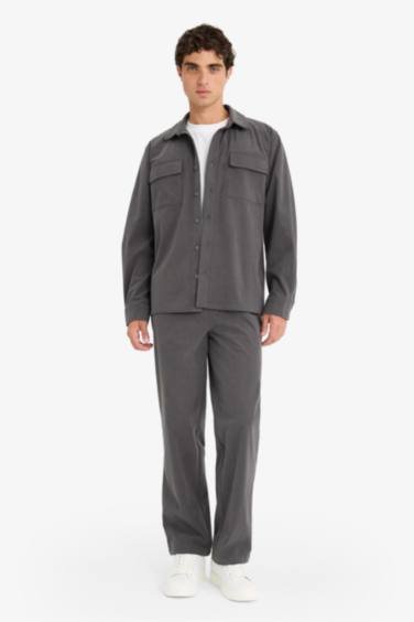 Wide Leg Corduroy Trousers