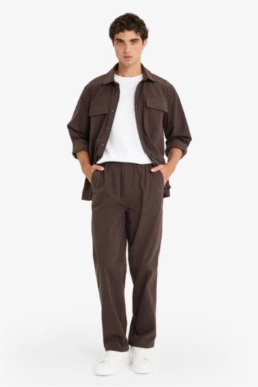 Wide Leg Geniş Paça Fitilli Kadife Pantolon