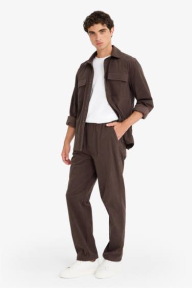 Wide Leg Geniş Paça Fitilli Kadife Pantolon