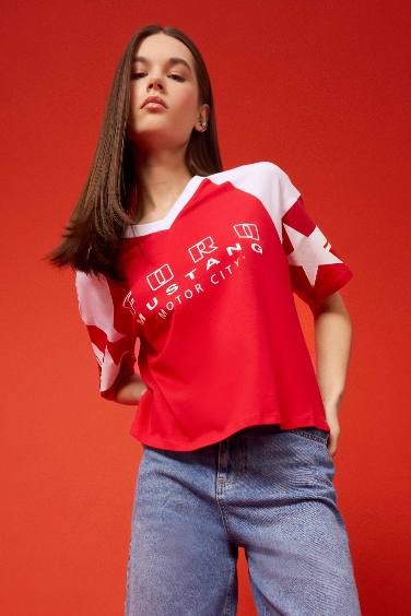 Ford Motor Company Oversize Fit Printed T-Shirt