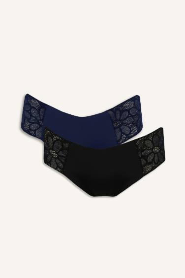 Dantel Detaylı Micro 2'li Hipster Külot Fall in Love
