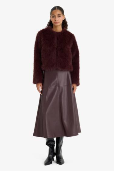 Regular Fit Kısa Suni Kürk