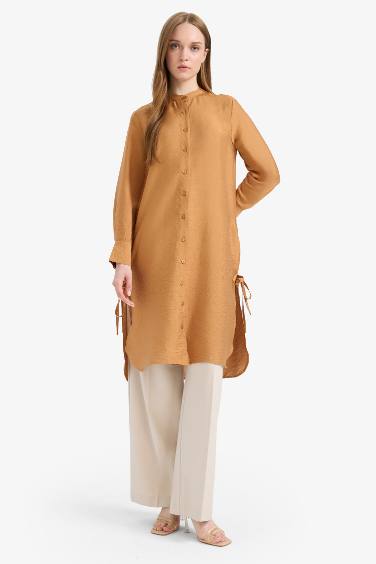 Regular Fit Basic Long Sleeve Shirt Tunic